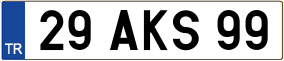 Trailer License Plate
